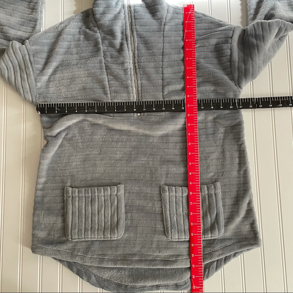 Soft Surroundings ribbed Teddy 1/4 Zip Sweater Size S - Picture 10 of 11